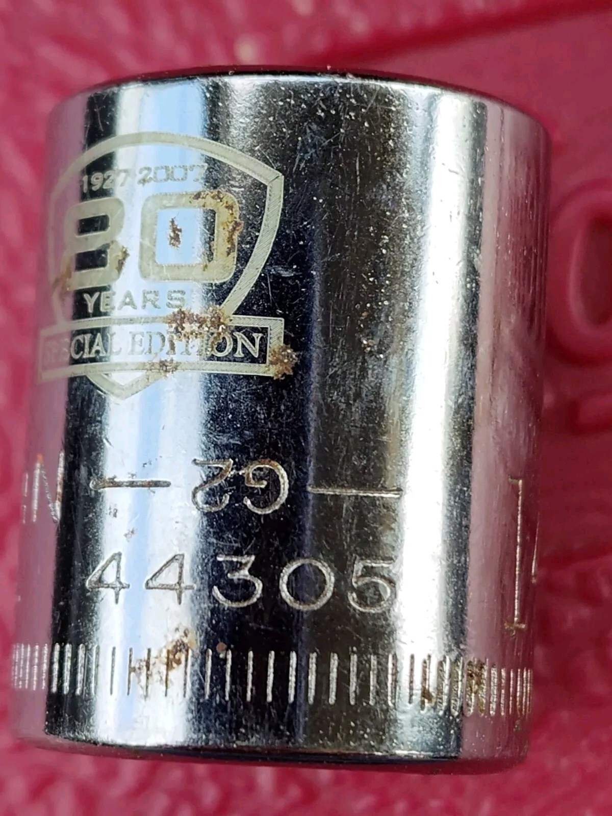 Craftsman 80 Year USA 14mm 12 Point 3/8″ Drive Socket 44305 Inv -G2-(km)
