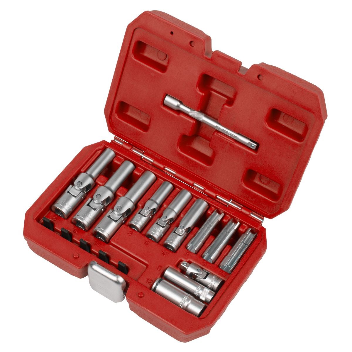 Sealey Glow Plug Socket Set 18pc 1/4″Sq & 3/8″Sq Drive