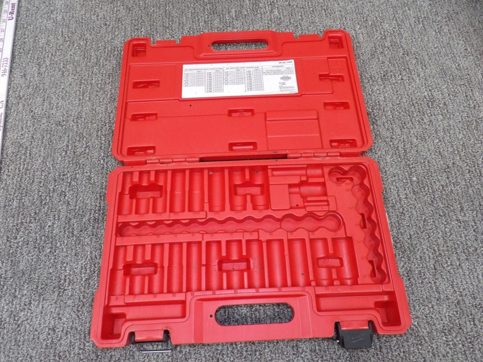 Milwaukee 43-Piece 3/8″ Drive Shockwave Impact Socket «CASE ONLY»