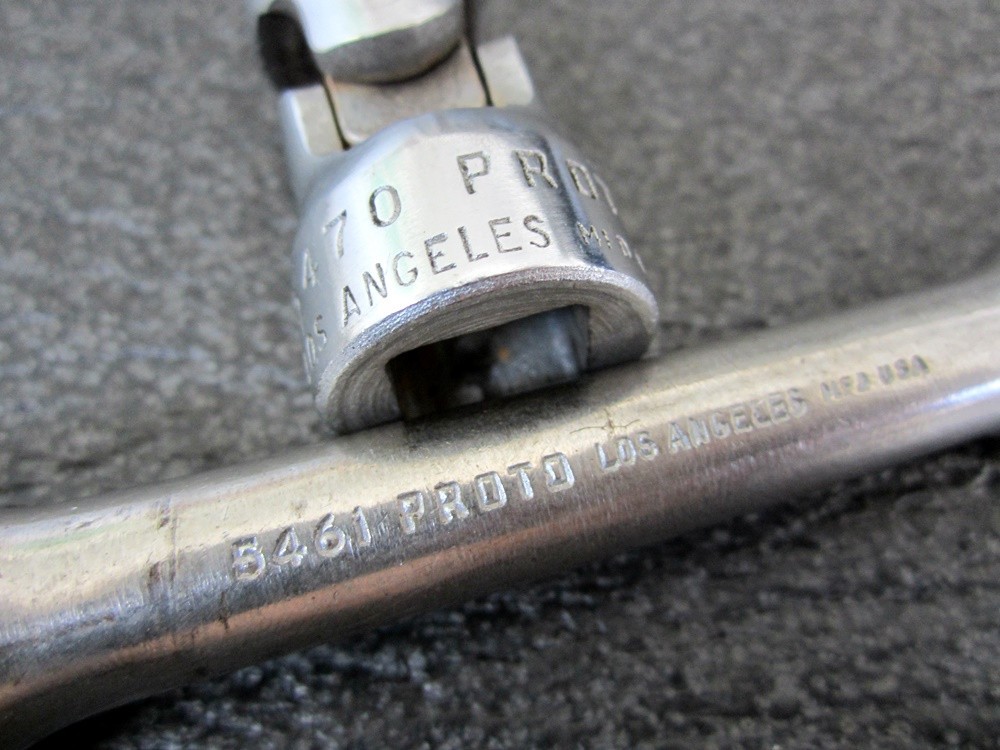 Vintage Proto Los Angeles 1/2″ Drive 5″ Extension & Universal 5461 5470 USA