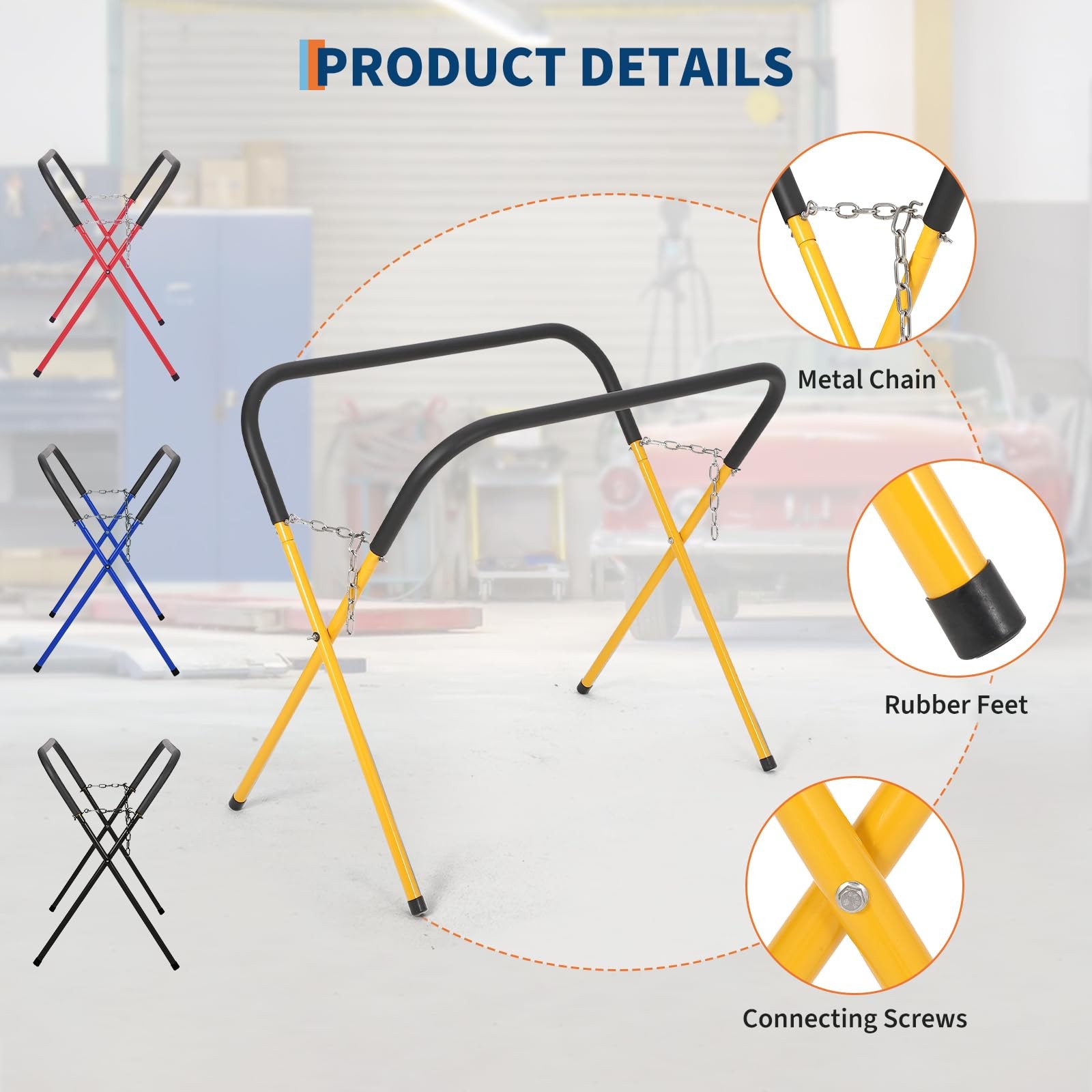 ✨1/2/3/4pcs Portable Folding 500Lbs Workbench Automotive Fender Stand Work Table