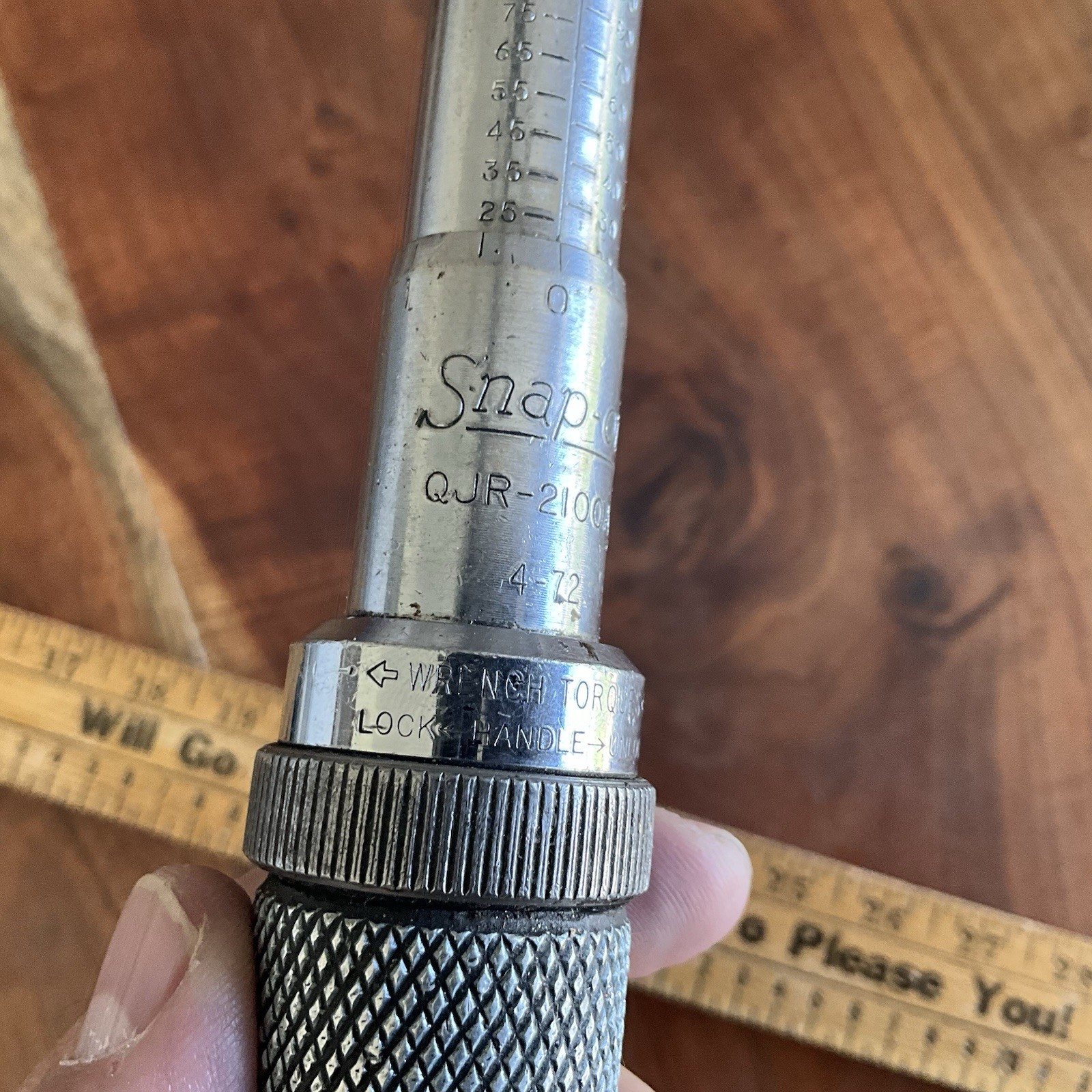 Snap-on QJR2100A 3/8″ Drive Torque Wrench 20-100 Ft-lb USA