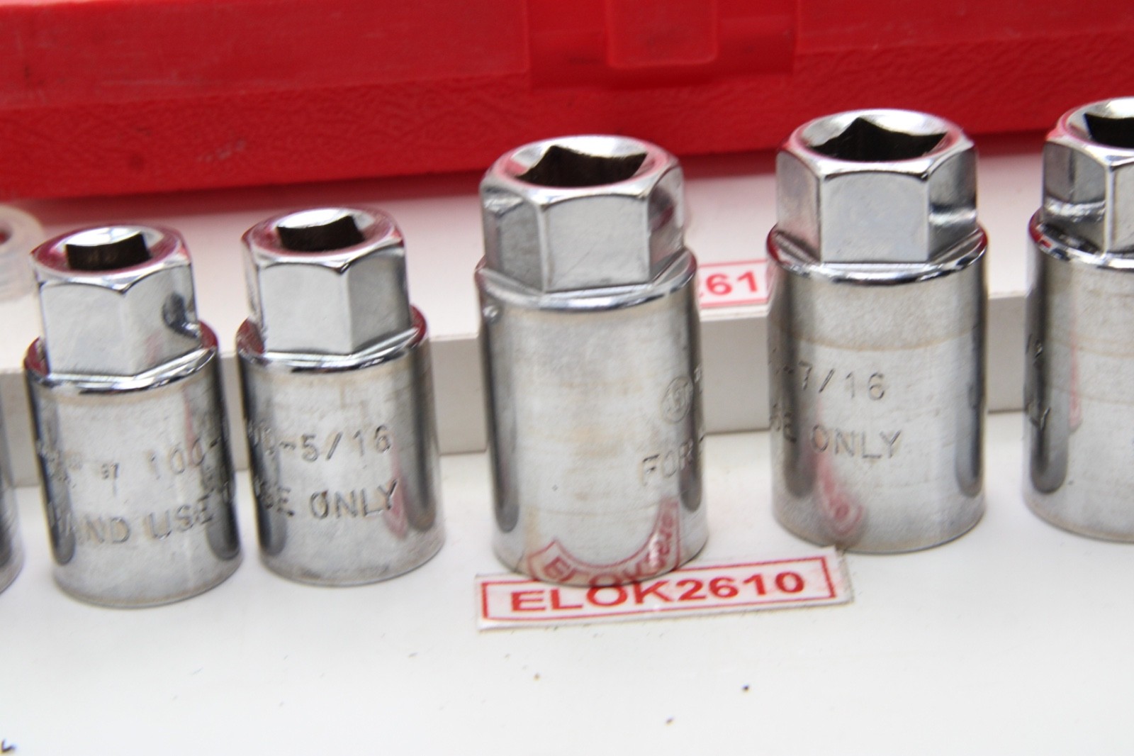 AST Tools 7 Piece SAE Chrome Standard Size Stud Puller/Remover Socket Set USA