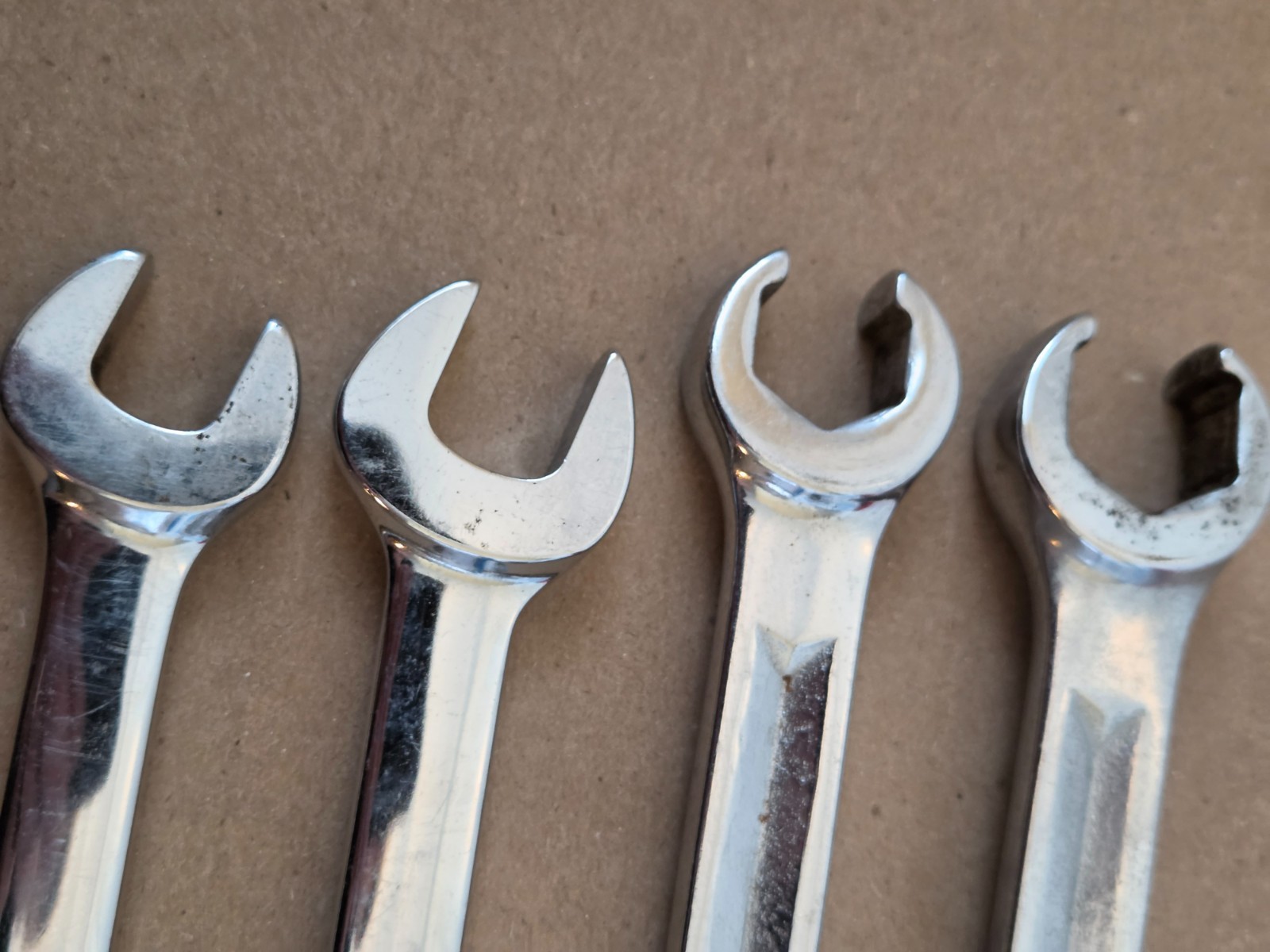 SNAP ON RXH RXS OPEN & FLARE NUT WRENCH LOT 13/16 3/4 11/16 5/8 1/2 9/16 VINTAGE