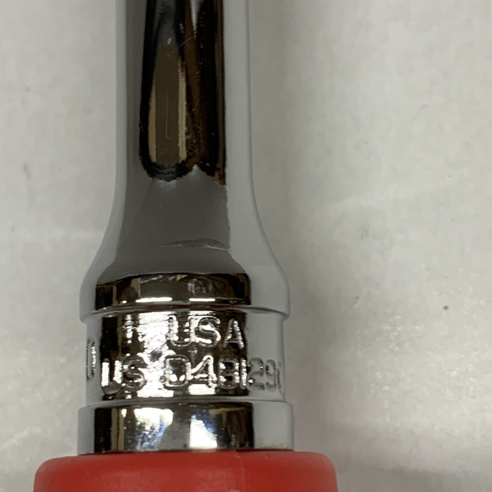 Snap On Tools USA FH80 3/8″ Drive RED Soft Grip Standard Fixed Head Ratchet NEW