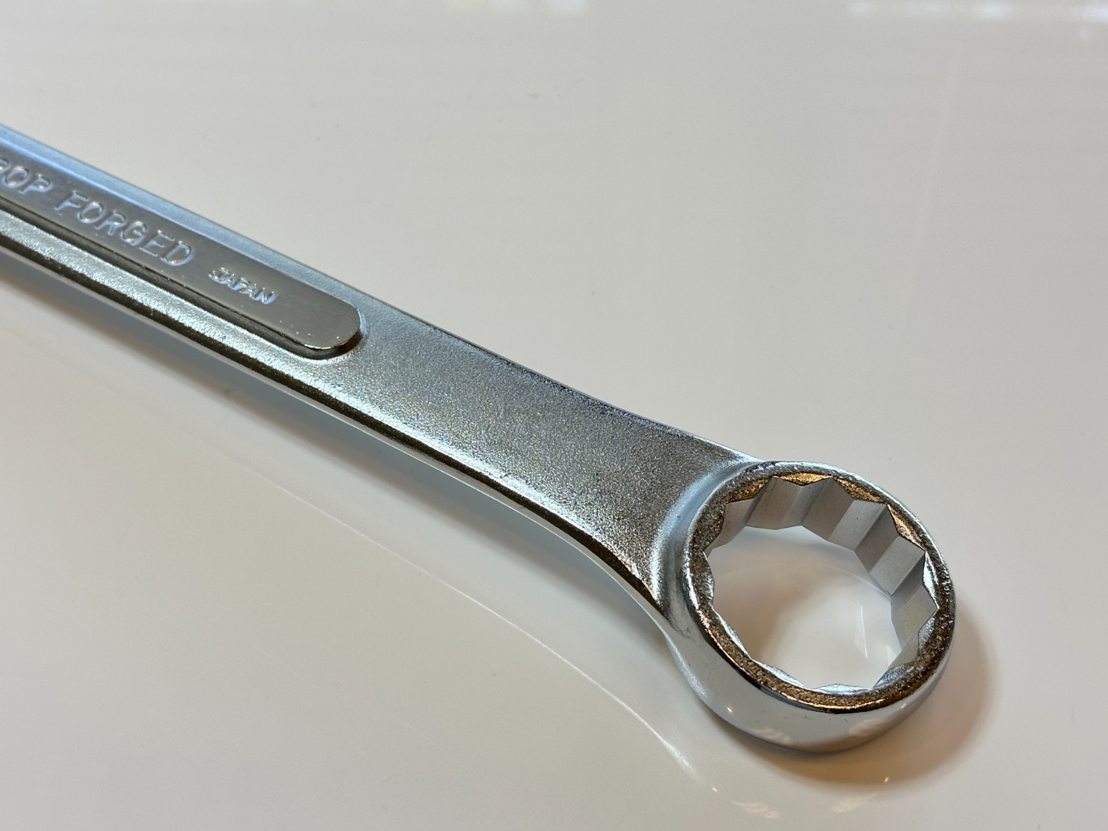 KAL Tools (Japan) 3244 SAE 1-3/8″ Chrome Combination Wrench – 18″ Long Heavy NOS