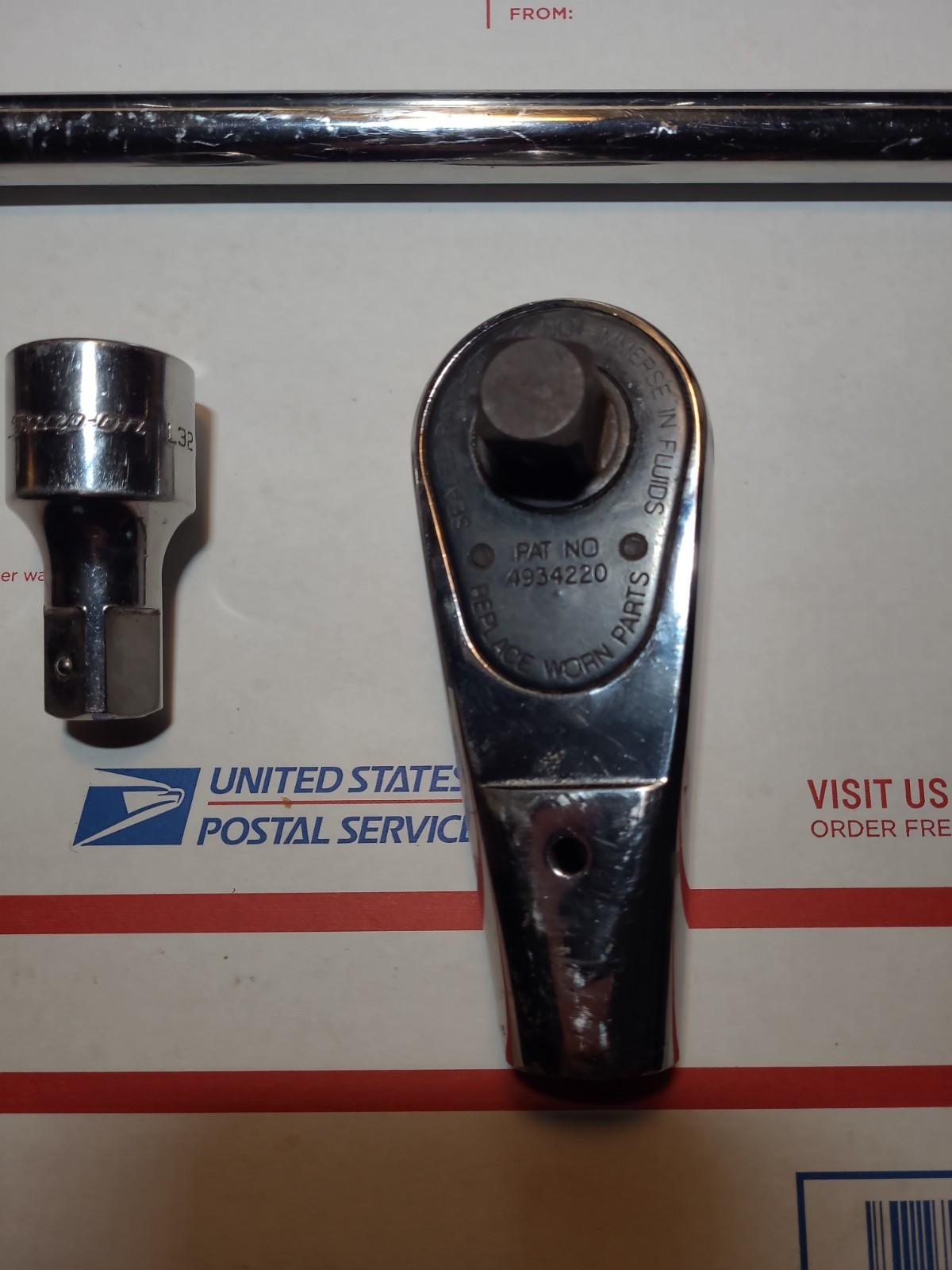 Snap On 3/4” Ratchet L872 Head,L872H Handle,L32 Extension
