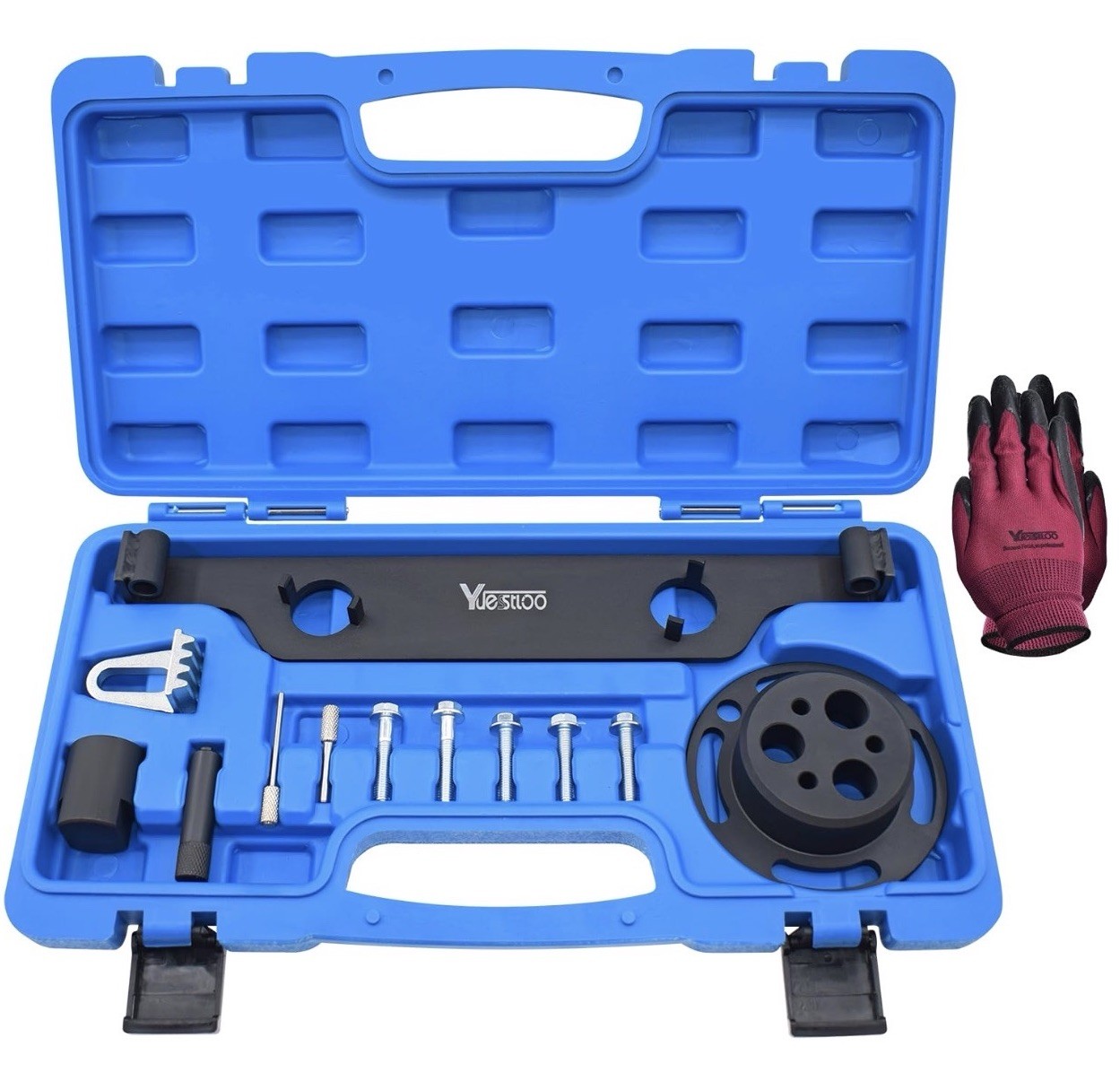 Yuesstloo Camshaft Actuator Locking Timing Tool Kit Complete w/ Case