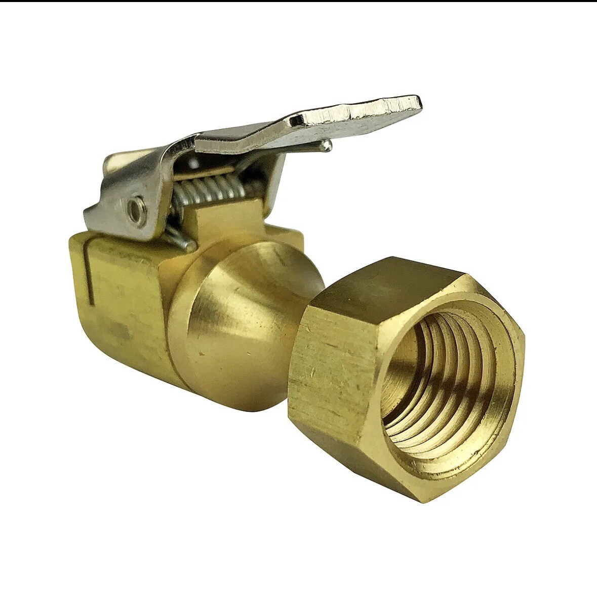 5 HALTEC CH-360 Brass Lock On Closed Air Chuck Clip On European Style 1/4 “