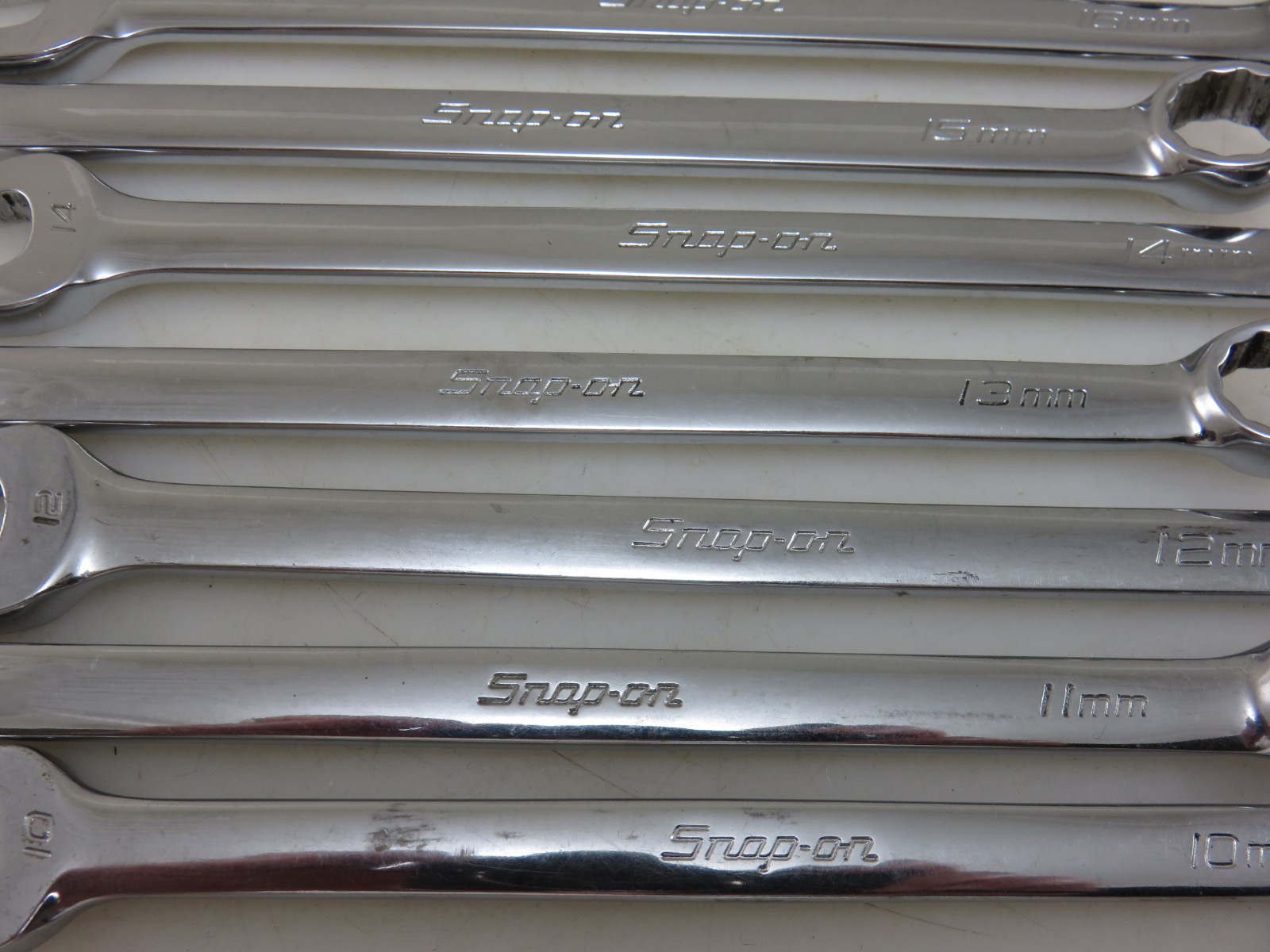 Snap-On METRIC OEXM Series Combination Wrench 14pc Set 10mm-22mm + 26mm