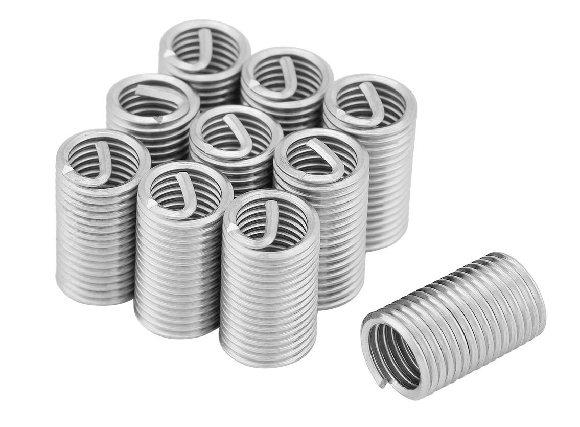 304 Stainless Steel Wire Screw Sleeve Thread Repair Insert Helicoil Kit M3-M12