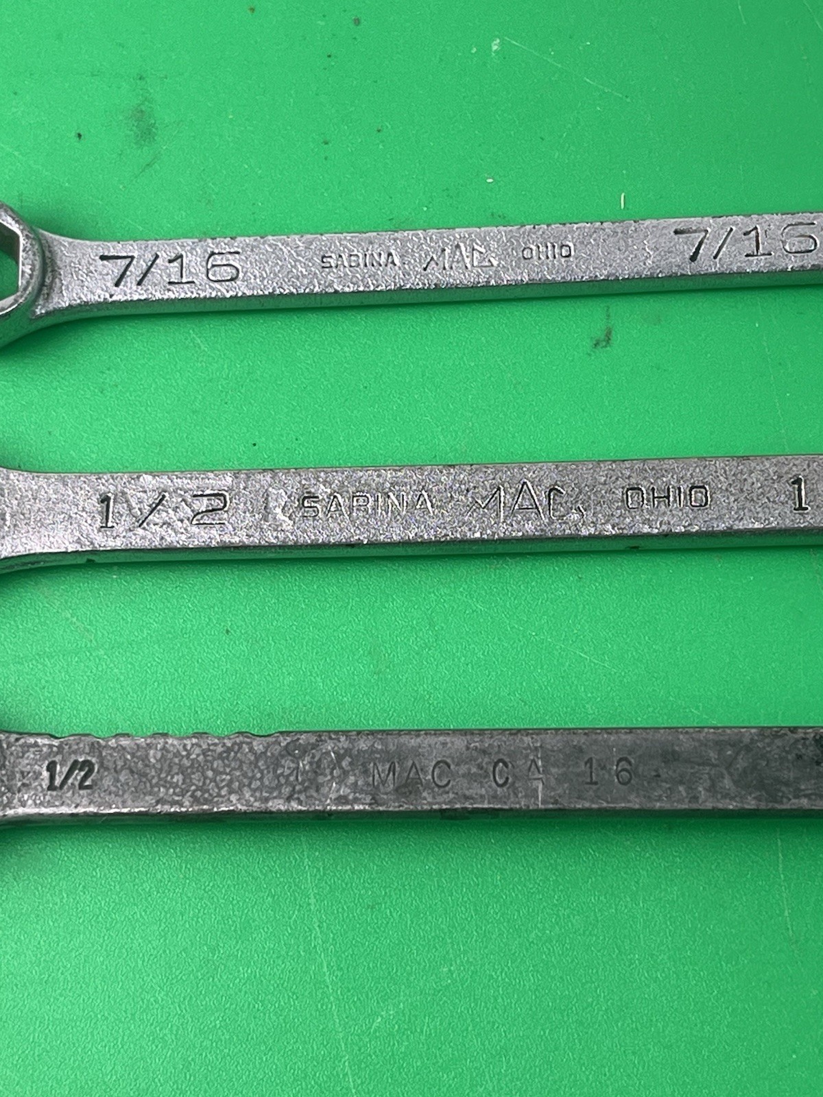 MAC Tools Wrench Lot Of 3 Sardina OH CH14, CW16, CA16