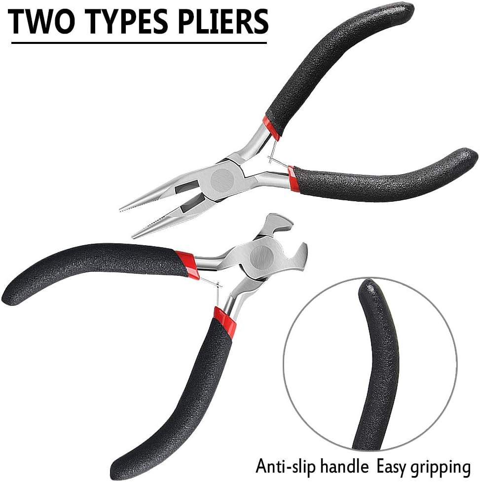 2-Pack Zipper Repair Kit – Install Pliers and Tool for Brown
