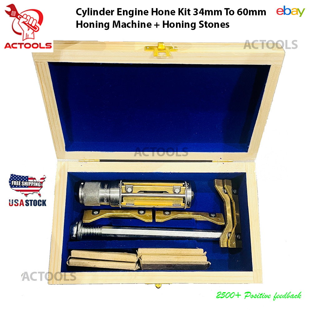 NEW Cylinder Engine Hone Kit 34mm To 60mm Honing Machine + 4 Honing Stones