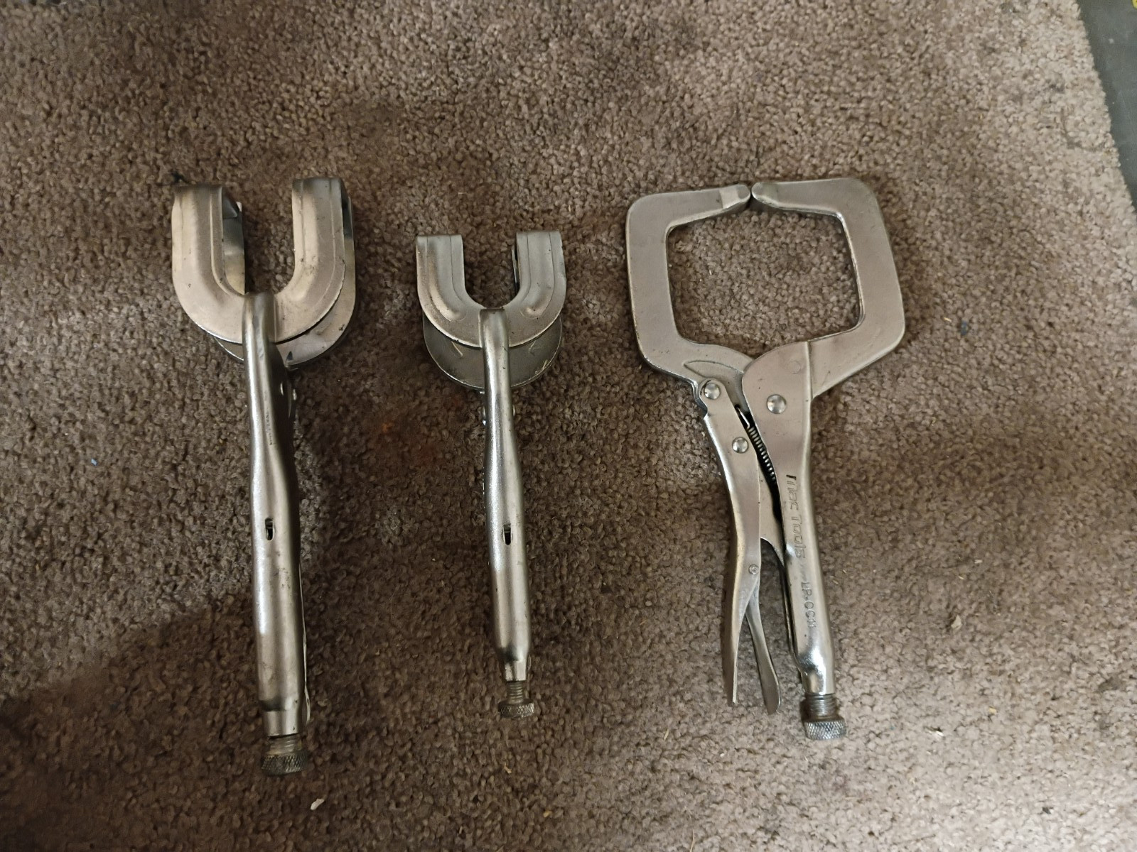 Mac Tools Vise Grip Style 3 Piece Set. Lpcc11, lpwu9, lpwu10