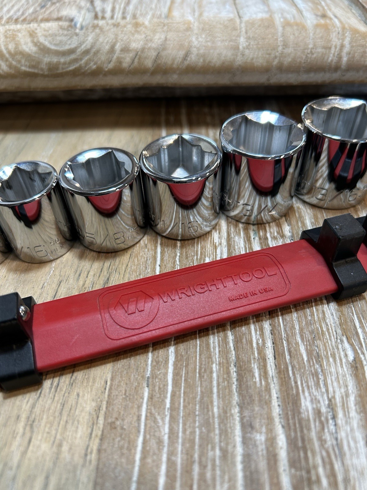 Wright Tool 8 Point Double Square HEX Socket Set – 11 Pieces EX Cond FR SHIP