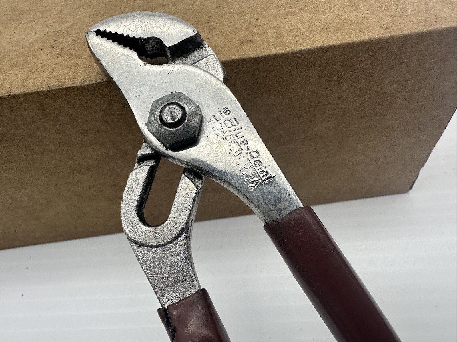 Blue Point Adjustable Slip Joint Channel Lock Pliers 6.5″ HL16 Made in USA Red