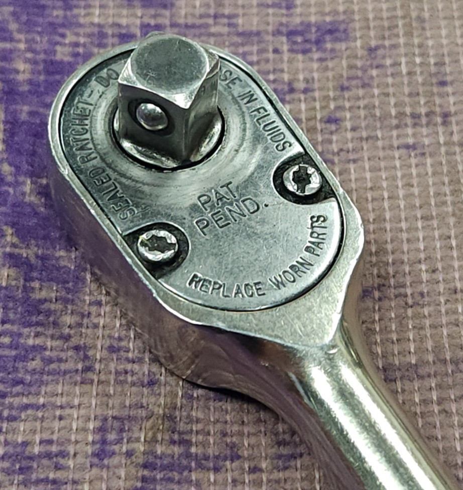 Snap-on F80 3/8” Drive Ratchet – Chrome Handle – USA Made