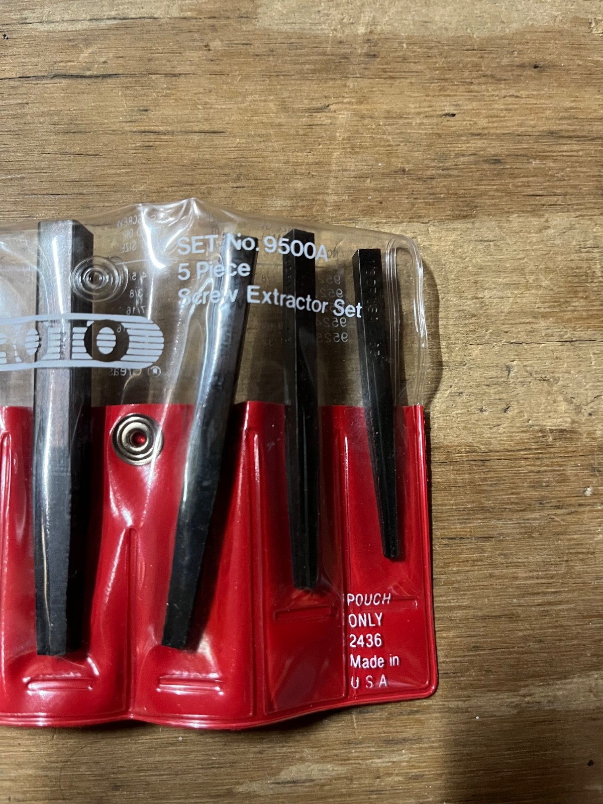 Proto 9500A 5pc Screw Extractor Set for Screw Extraction
