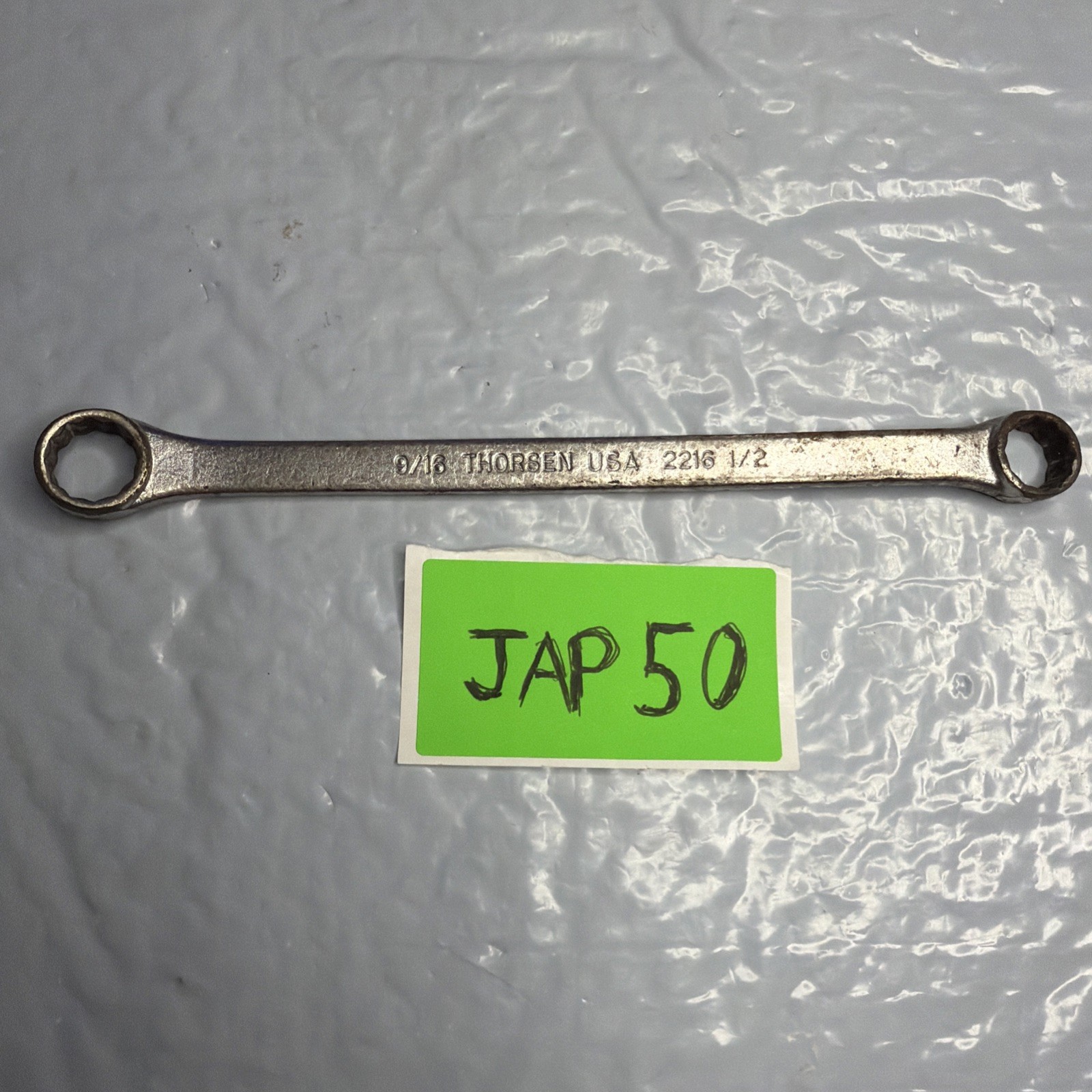 THORSEN TOOLS 1/2″ & 9/16″ BOX END WRENCH – USA – 2216 8 Inches Long 12-Point
