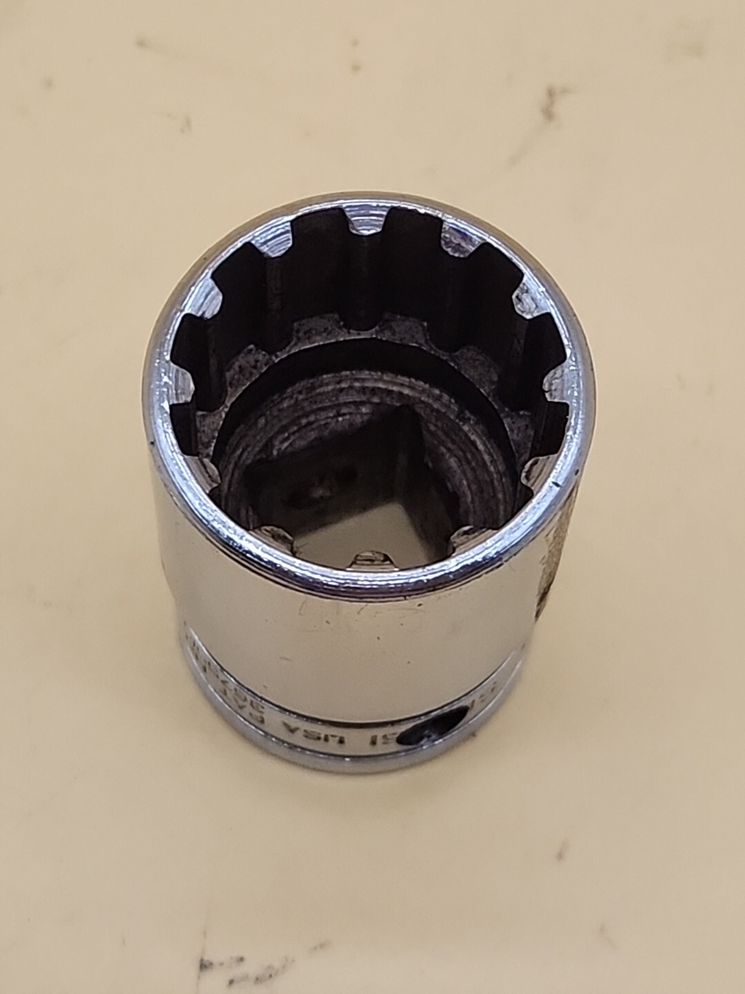 Snap-on Tools S..61 1/2” Dr 12pt SAE 13/16” Flank Dr Shallow Socket USA