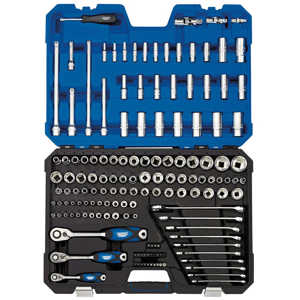 Draper Expert 16460 1/4″, 3/8″ and 1/2″ Sq. Dr. Tool Kit (150 Piece)