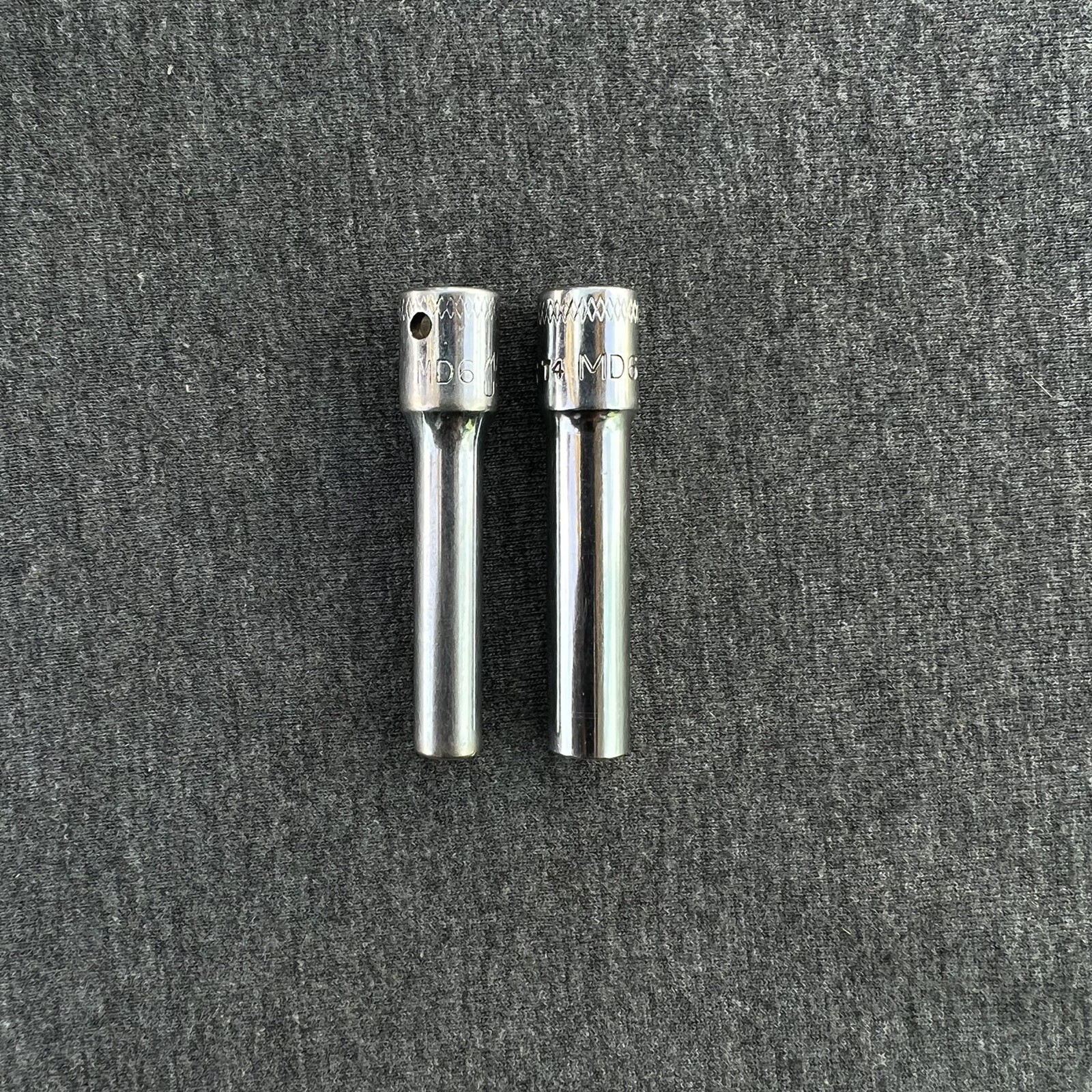 Mac Tools 5mm & 6mm Metric 6 Point 1/4″ Drive Deep Sockets MD6 USA