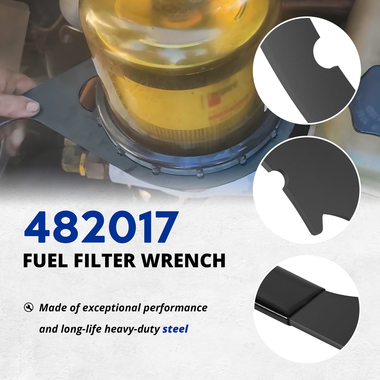 482017 8″ Fuel Filter Collar Vent Cap Wrench For Fuel Pro 482, 483, 485,487, 488