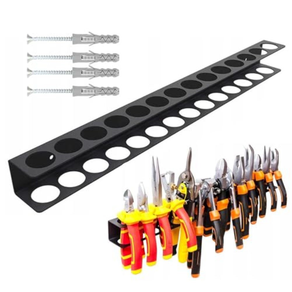 Space Saving Heavy Duty Wall Mounted Screw Driver Holder Tool Rack for Workshop