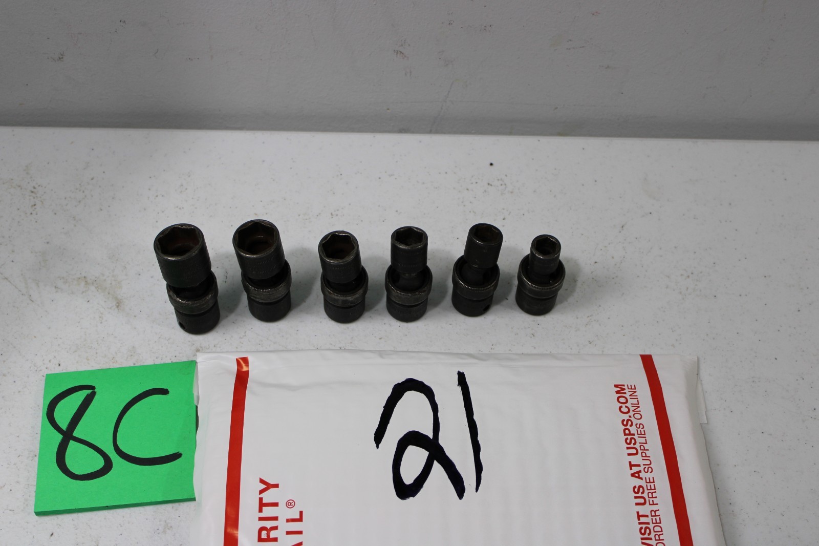 Snap on 6 pc 3/8” Drive 6-Point Metric Shallow Impact Swivel Socket Set 10mm-18m