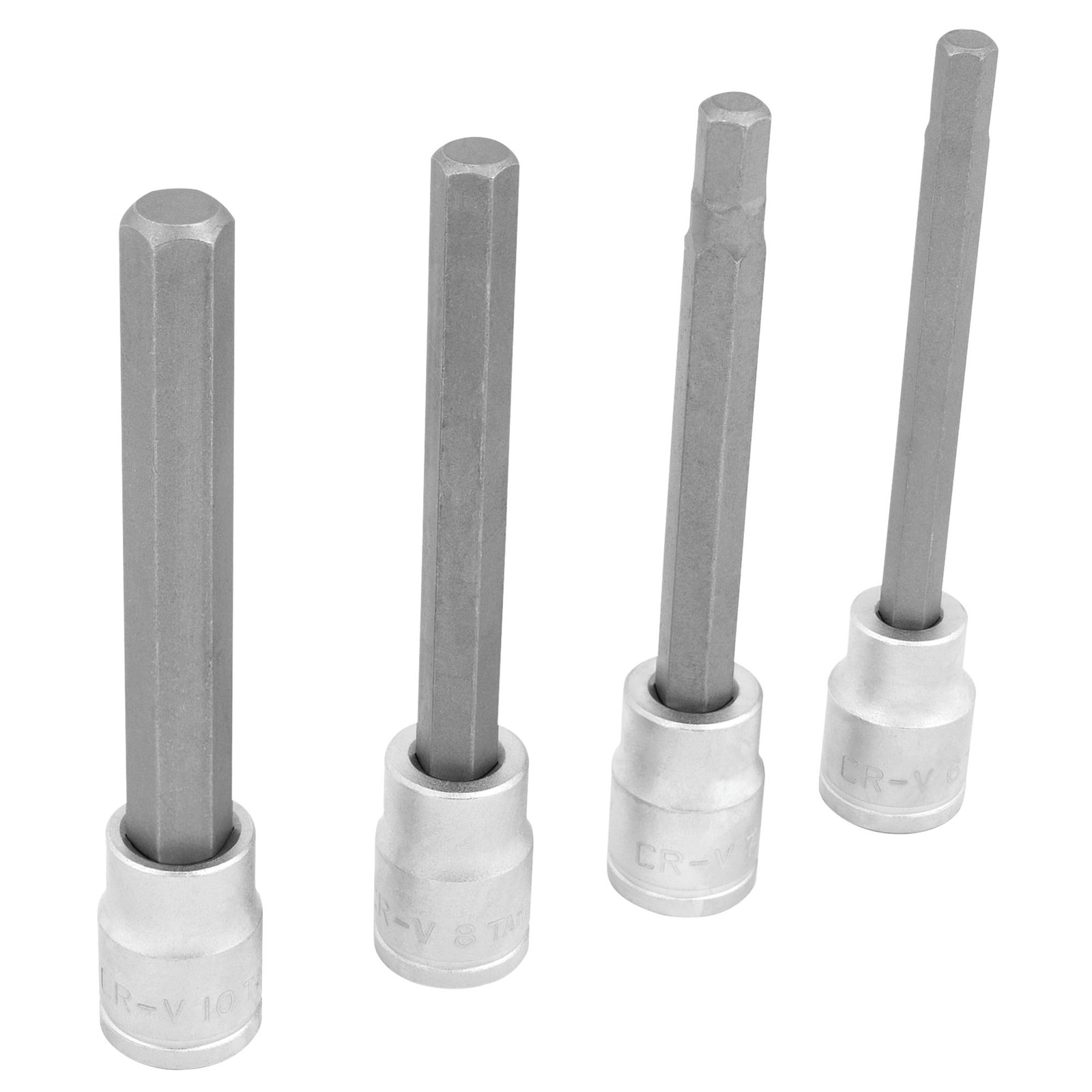 Performance Alloy Steel 4pc 3/8″ Drive Long Brake Caliper Bit Set for Automotive