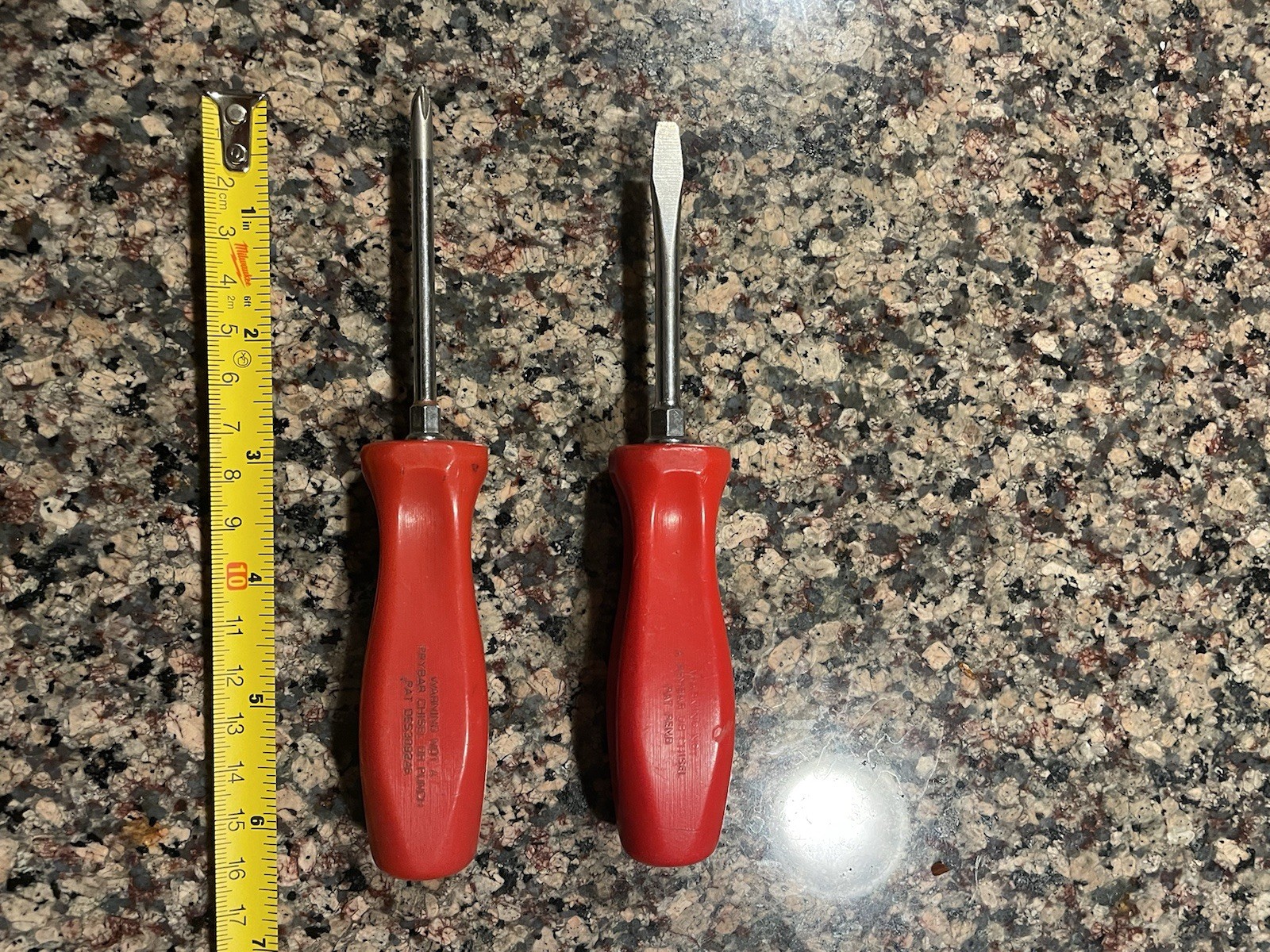 Vintage Snap-on Tools RED Phillips + Flathead Screwdriver Set, SDDP31 + SDD2