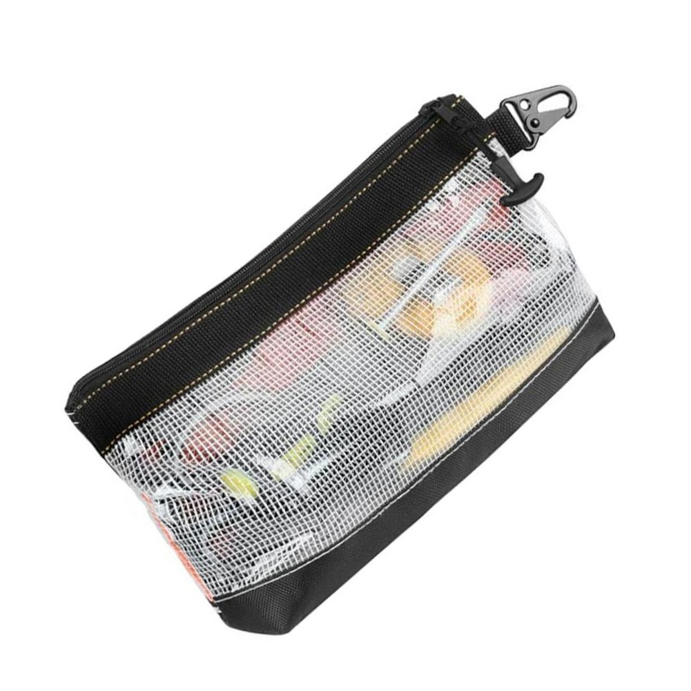 Waterproof Transparent PVC Tool Bag with Multiple Compartments 11.81×6.69 Inch