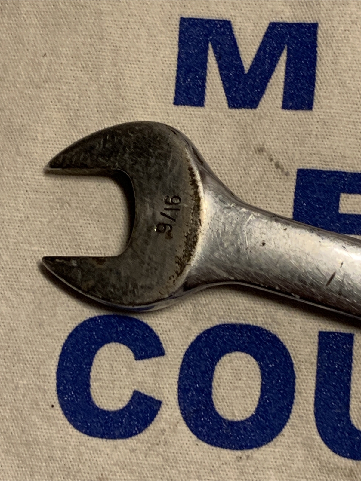 1966 Snap-on Tools 9/16″ Short Handle Offset 6pt Combination Wrench OXA-180