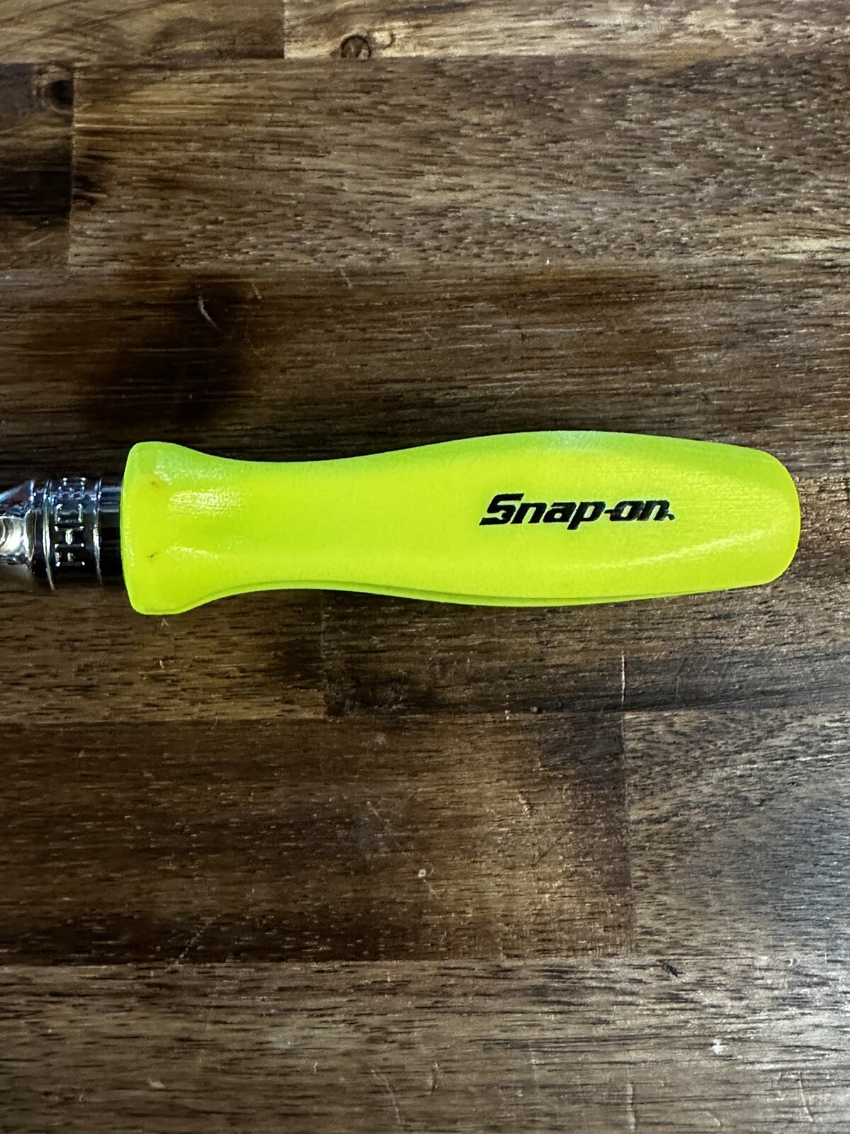 NEW UNUSED Snap On FHD80 3/8” Dr HI Viz Yellow Handle Ratchet FREE PRIORITY