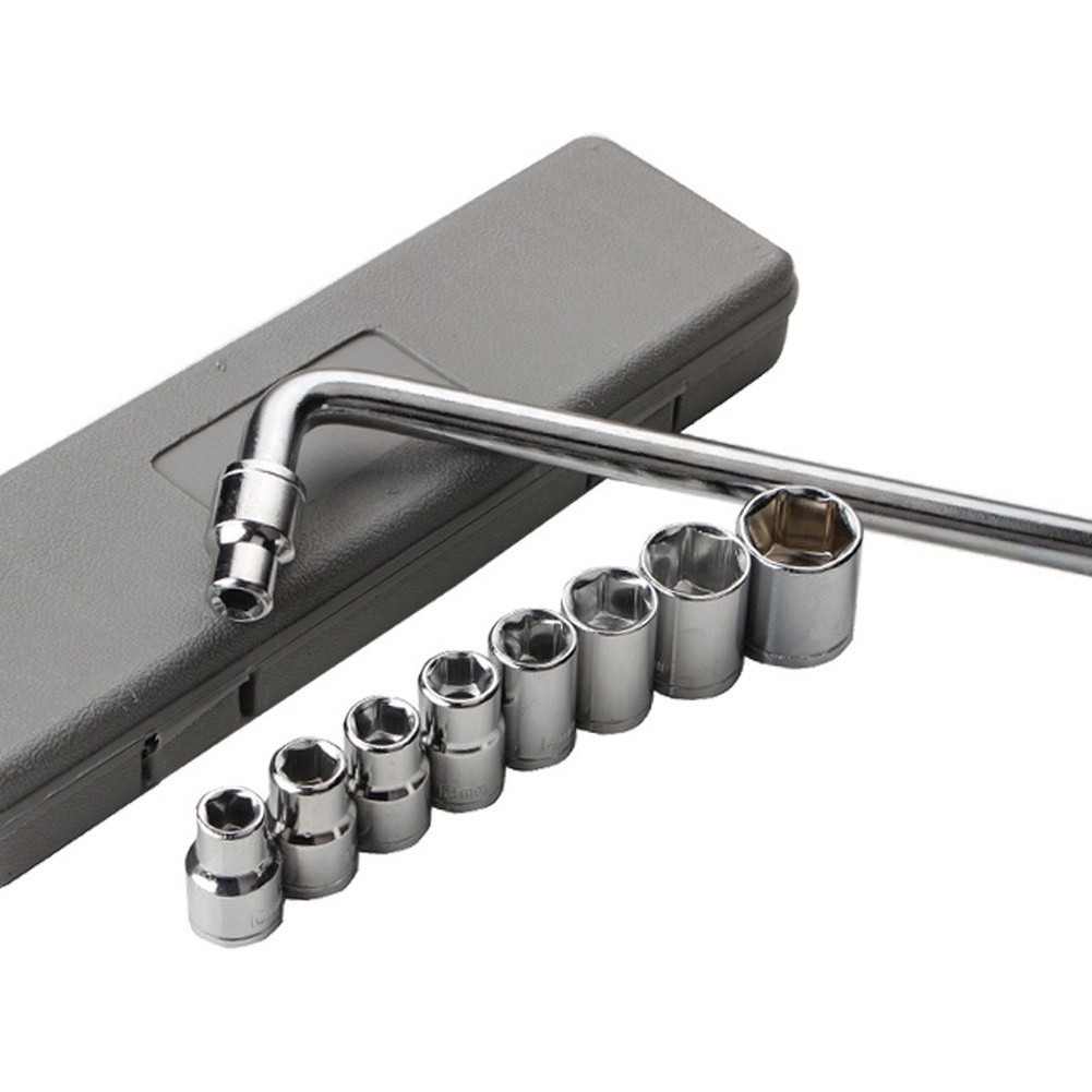 Carbon Steel Socket Set 10PC Metric 8mm 10mm 11mm 12mm 13mm 14mm 17mm 21mm 24mm