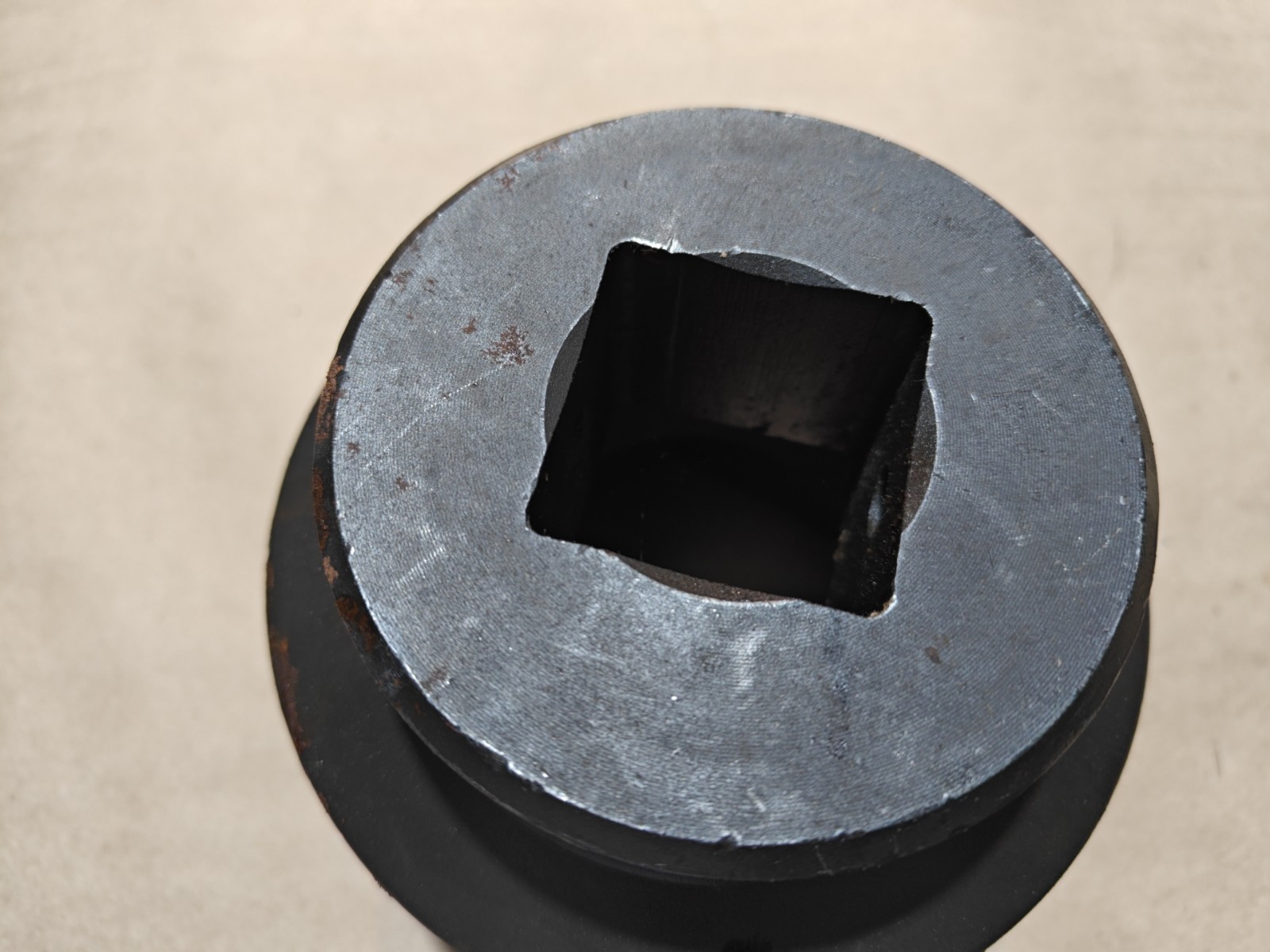 WRIGHT 848-90 Impact Socket 1 1/2 in Drive, 90 mm, 6-Point, Std, Black Oxide