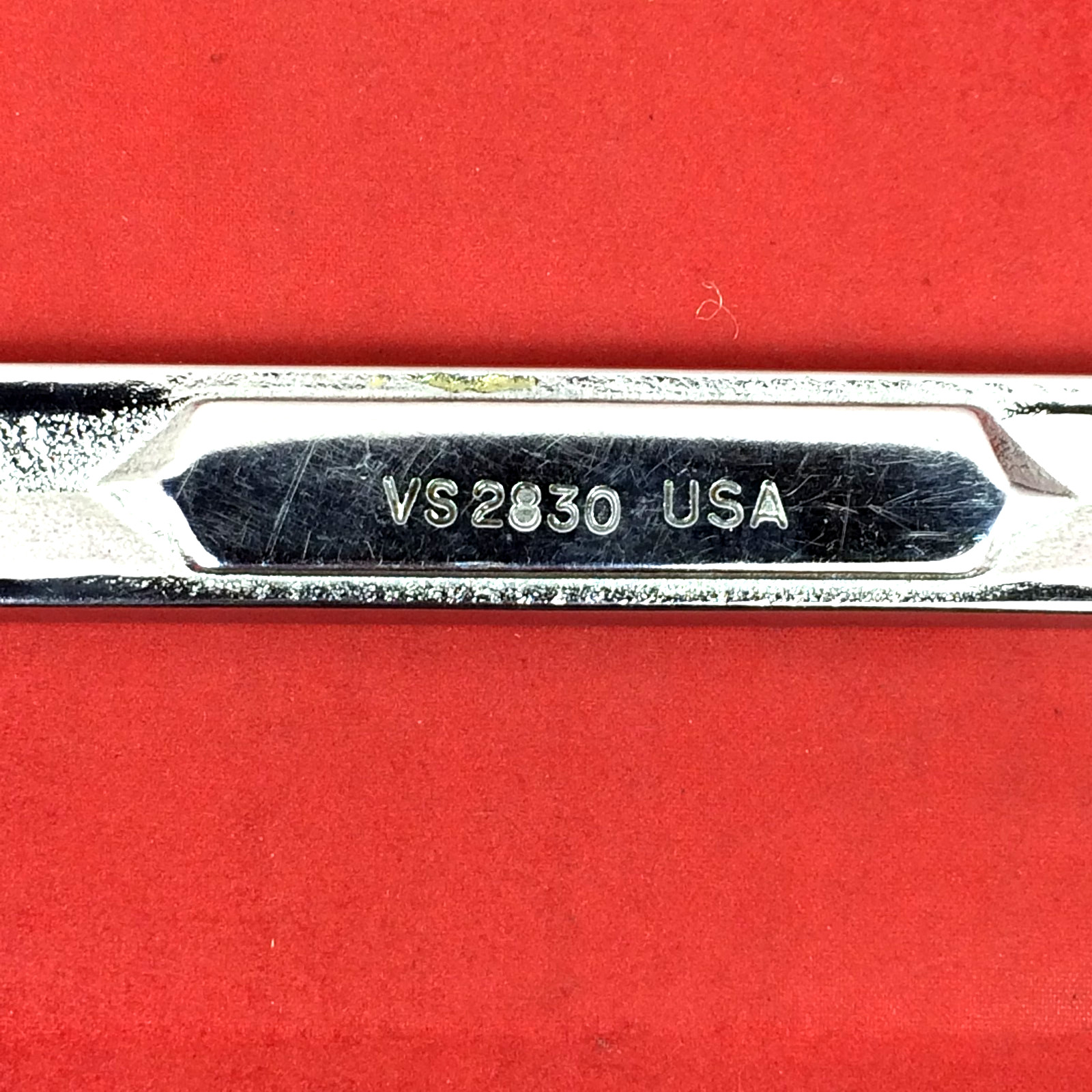 Snap-on 7/8″ x 15/16″ VS2830 SAE Chrome Open-end Wrench Underline Engraved