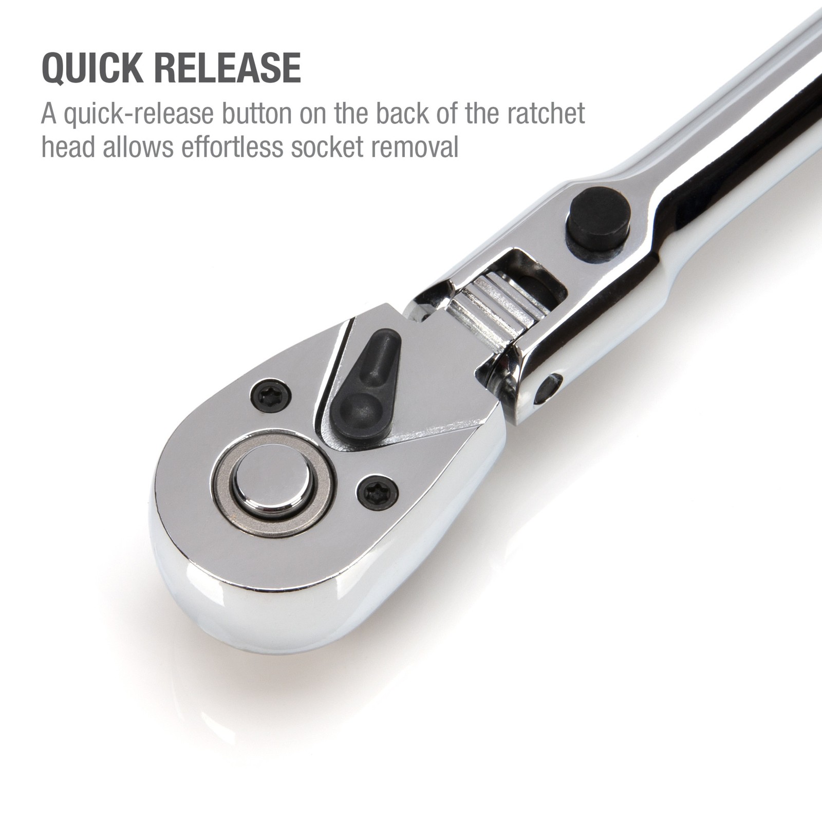 Steelman 3/8-in Drive 72-Tooth 180° Flex-Head Ratchet with 18-in Handle 60574
