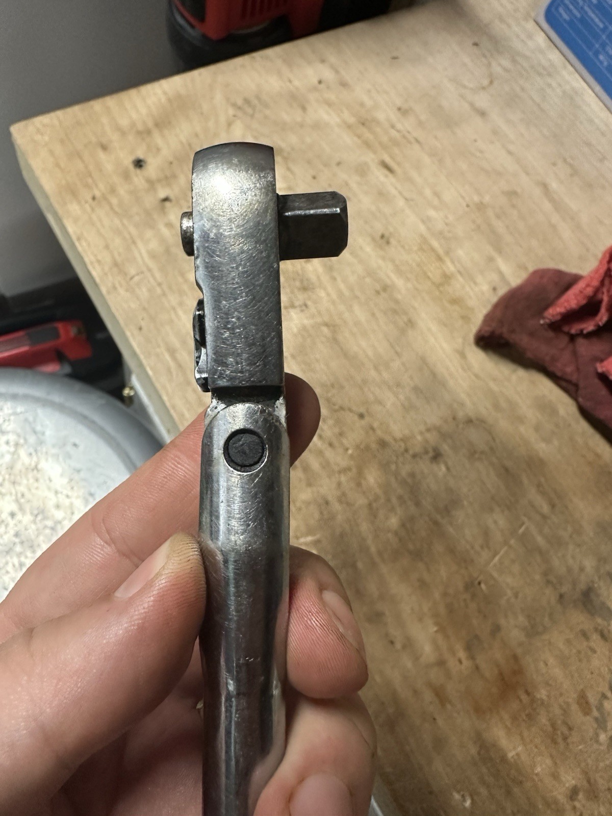 Craftsman Bent Handle Flex Head Ratchet No 44835 L-AA Works Cleaned Tested