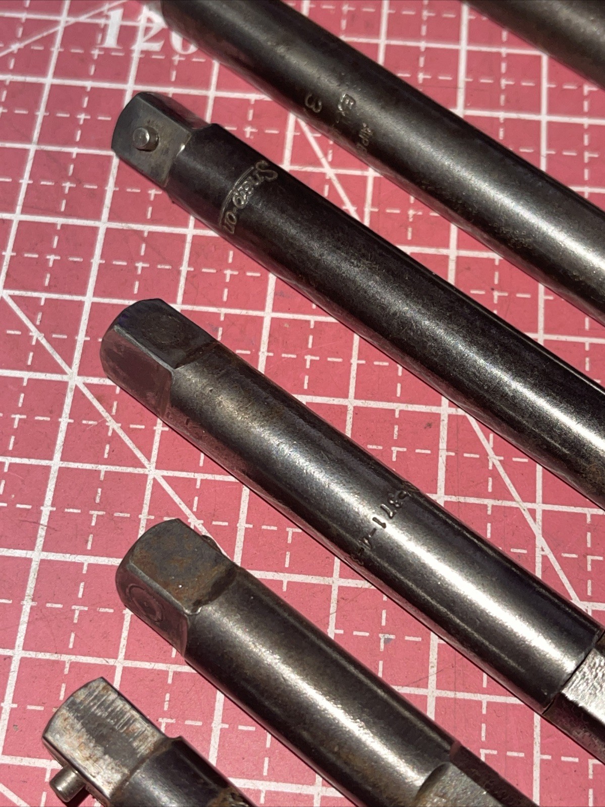 Apex / Snap on USA 7 Piece 7/16” Hex Power Adapter Extension Set 3/8 Drive 2-10”