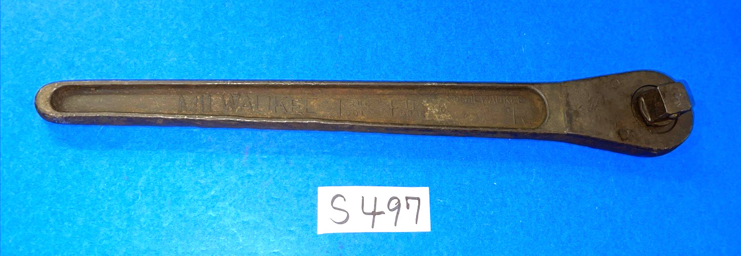 MILWAUKEE TOOLS VINTAGE 3/4 DRIVE TRUE FIT RATCHET WITH REMOVABLE NUB