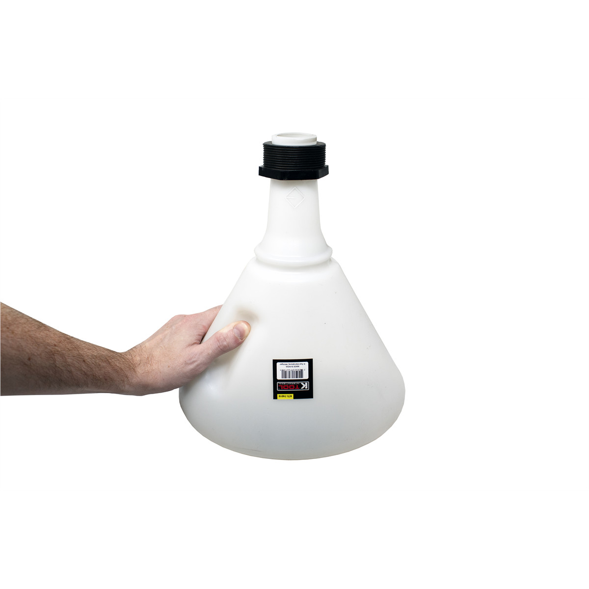 K Tool International Funnel Plastic 9-1/2 Inch Anti-Splash 3.7 Quart
