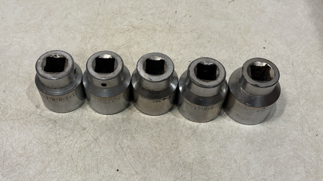 S-K Tools 3/4″ Drive Sockets 47154, 47152, 47150, 47148, 47146 1-7/16 to 1-11/16