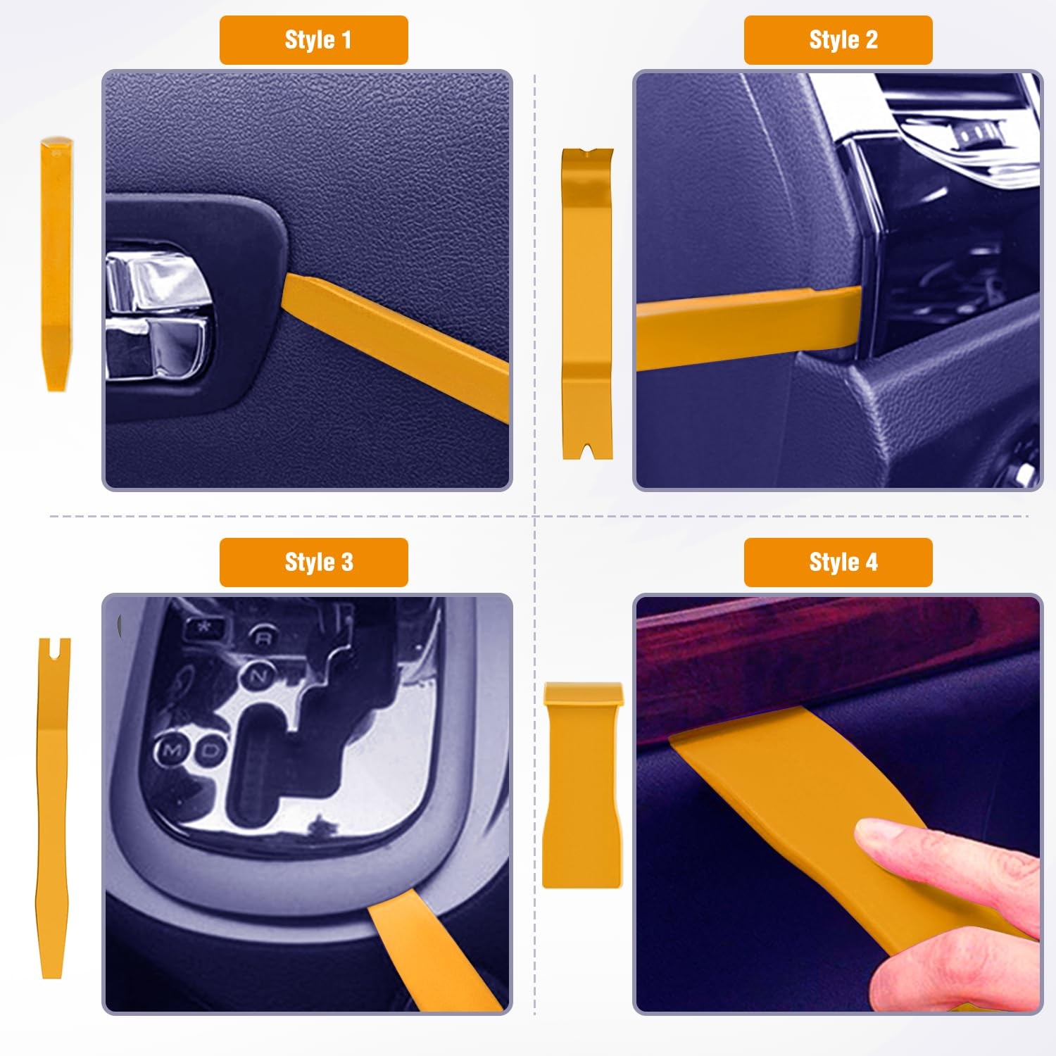 Auto Trim Removal Tool Kit 6PCS NoScratch Fastener and Molding Tools