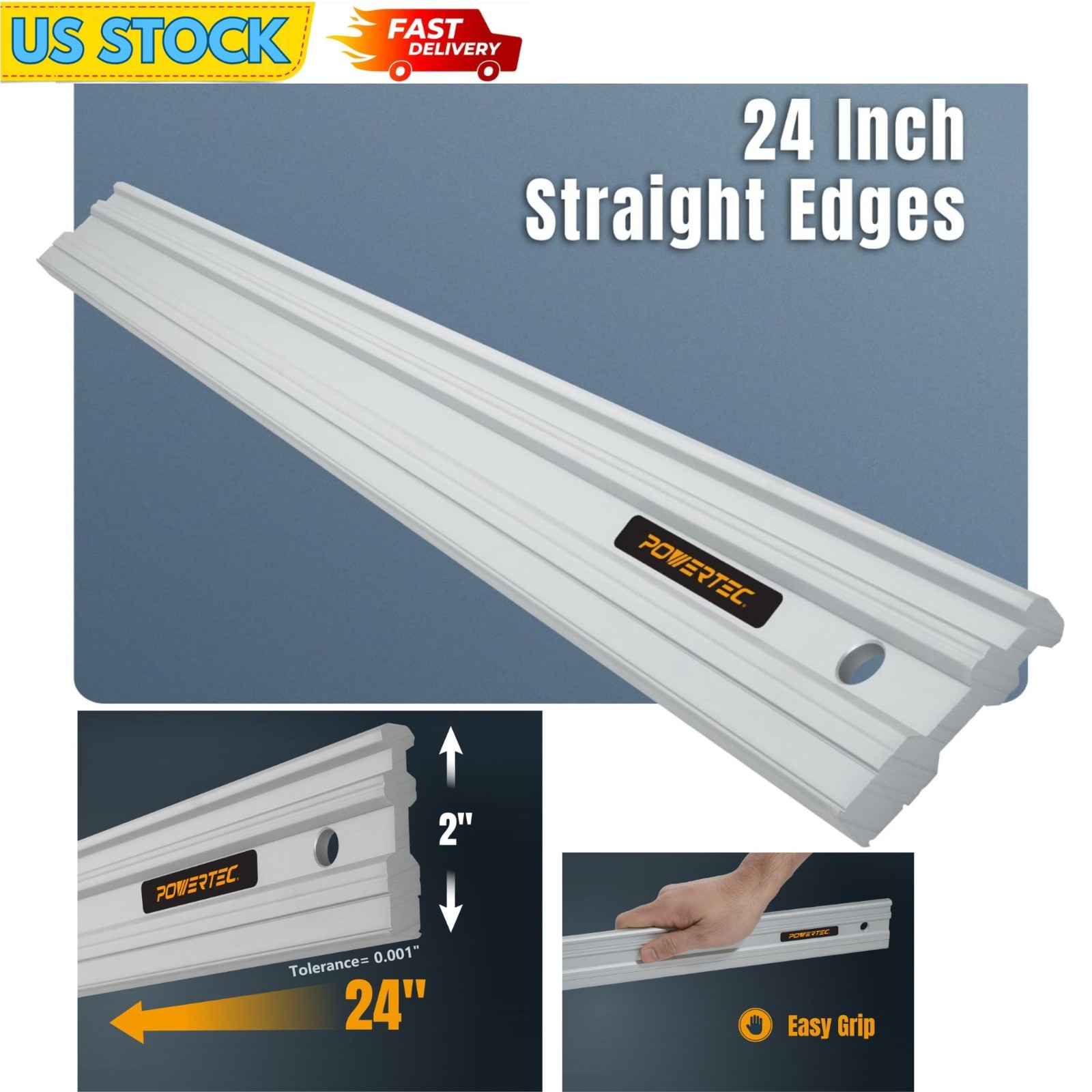 24″ Straight Edge Ruler Engine Block Cylinder Head Inspection Guide Layout Tool