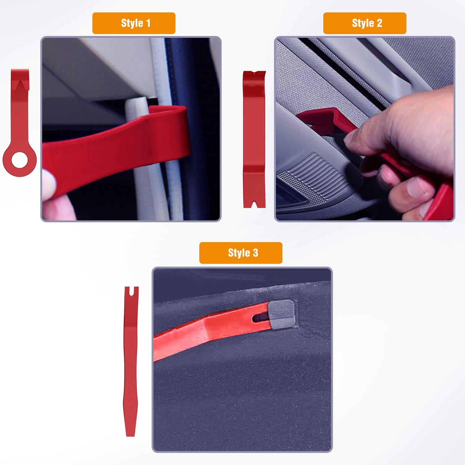 8PCS Auto Trim Scratch Removal Tool Car Audio Dash Panel Window Molding Faste…