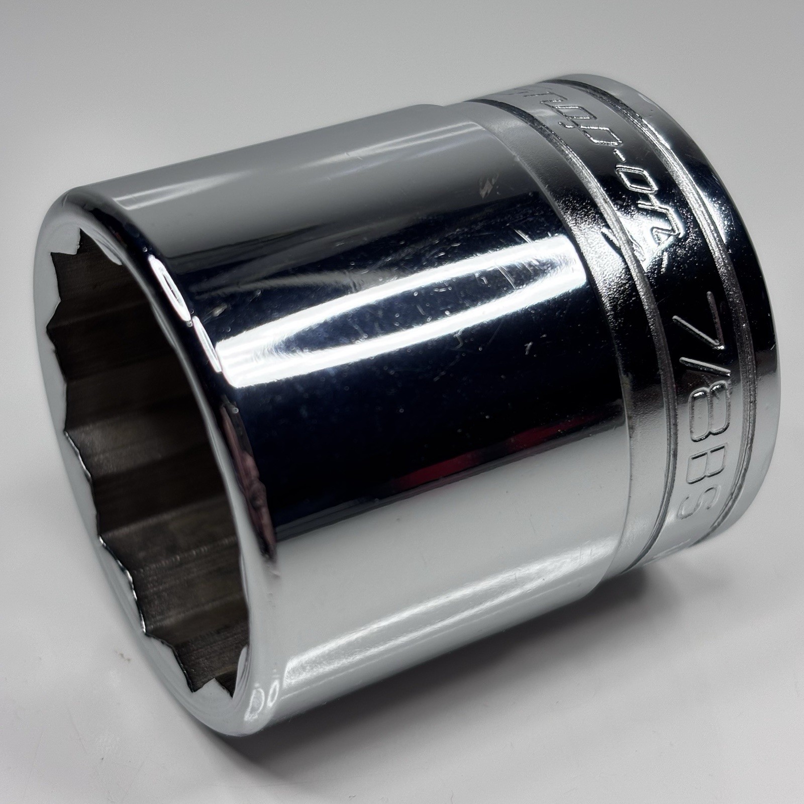 Snap On Tools WSW108 1/2 Dr 12Pt British Standard 7/8 Shallow Chrome Socket USA