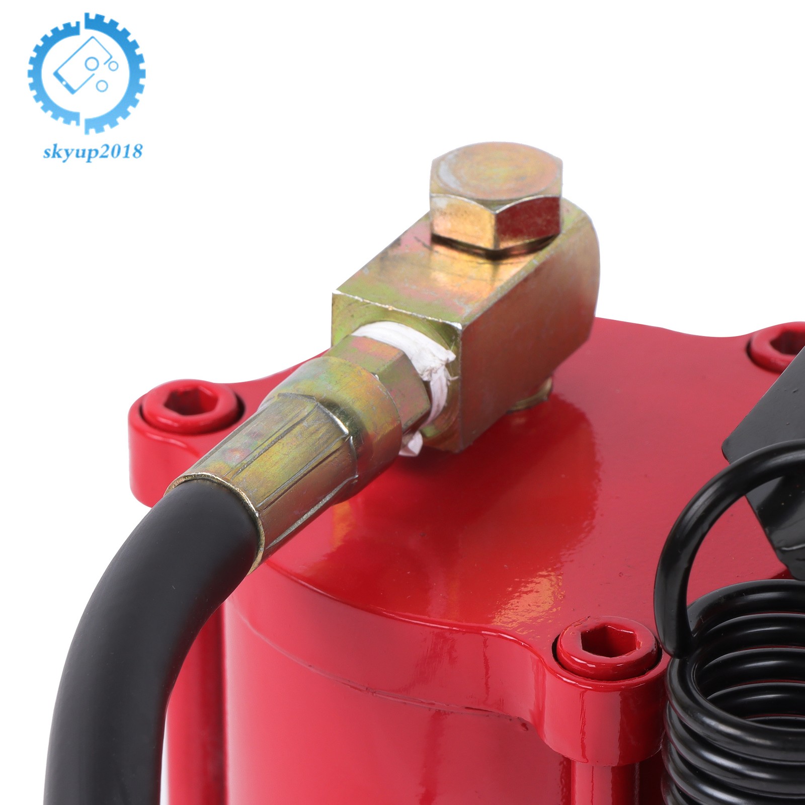 Pneumatic Air Hydraulic Bottle Jack with Manual Hand Pump, 20 Ton