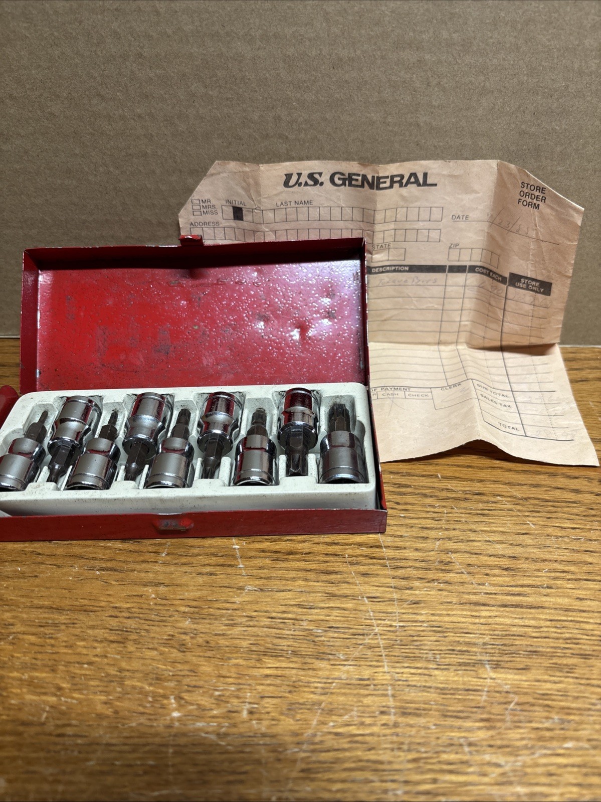 Vintage 3/8” Torque Bit Set ( US General/ Harbor Freight / Icon) ? Receipt Found